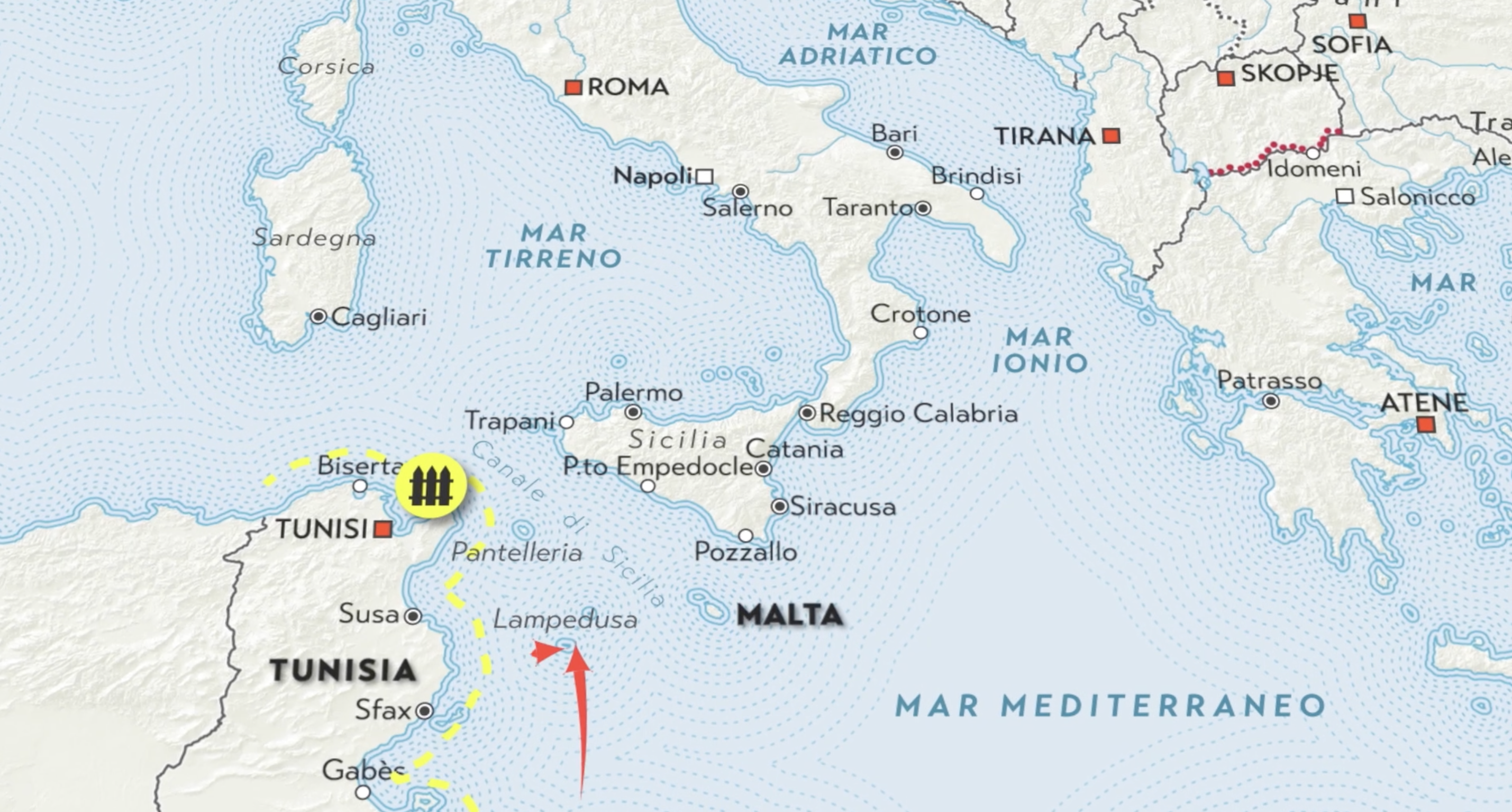 Migrations across the Mediterranean Sea